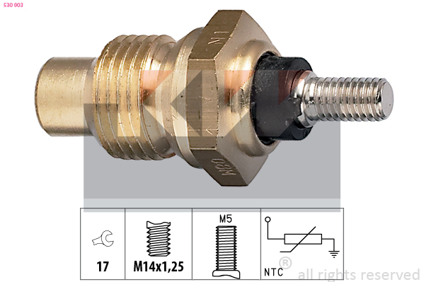 Senzor,temperatura lichid de racire 530 003 KW